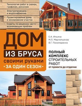 Будинок із бруса своїми руками за один сезон. Повний комплекс будівельних робіт від проєкту до оздоблення 14937dg фото